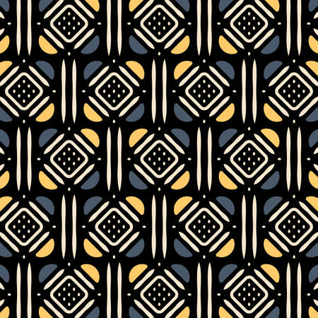 Traditional African pattern. This is a simple vector illustration with harmonious blend of retro and...