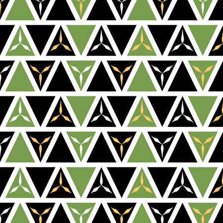 Traditional African pattern. This is a simple vector illustration with harmonious blend of retro and...