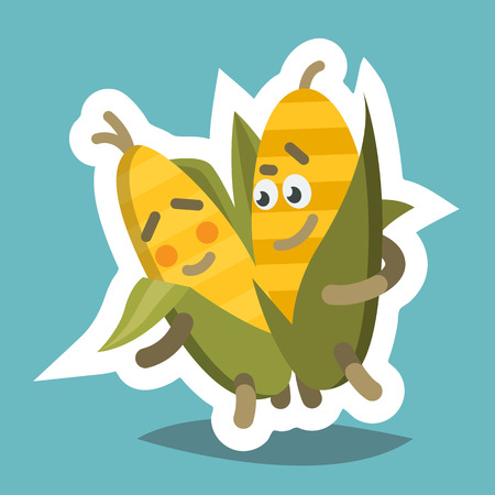 Emoticom Icon Romantic Cornのイラスト素材