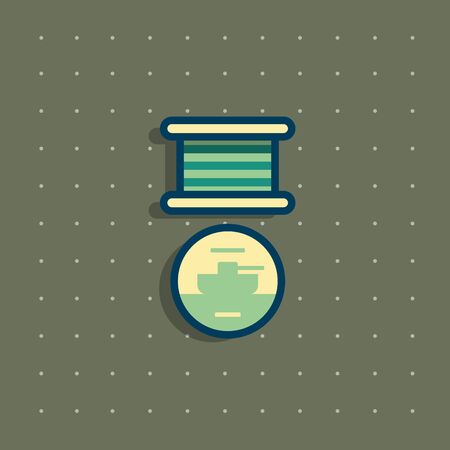 Icon of public commemorative award medal.の写真素材