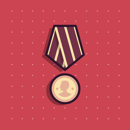 Icon of public commemorative award medal.のイラスト素材