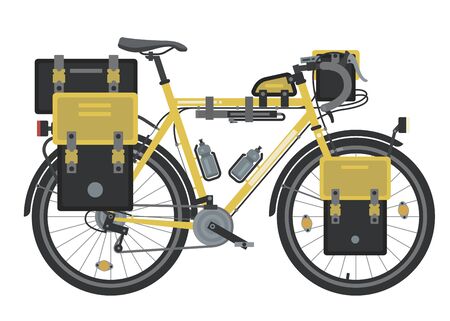 Bicycle element. Bicycle poster. Realistic picture. Vector illustration image.のイラスト素材