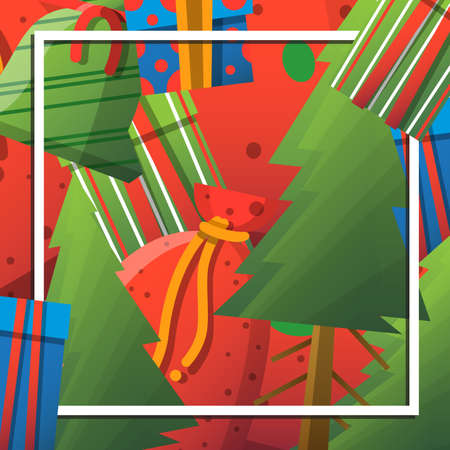 New Year Christmas background with snowflakes imageのイラスト素材