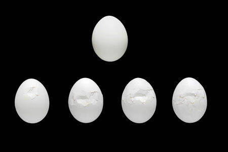 white egg crushing process