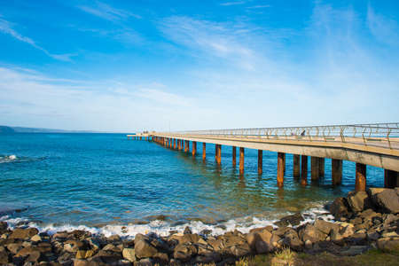 Trestle in seaの写真素材