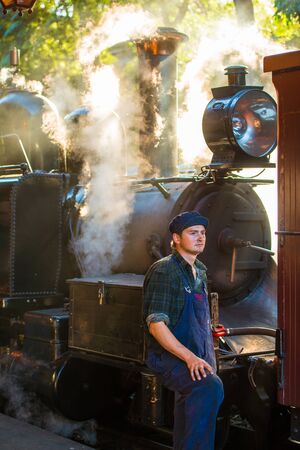 puffing billy steam trainのeditorial素材