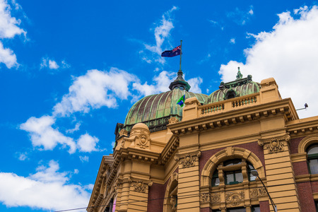 Iconic Flinders Street Stationのeditorial素材