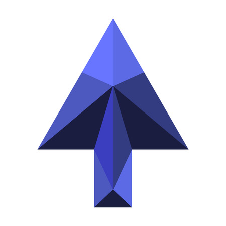Arrow made with polygon patterns.のイラスト素材