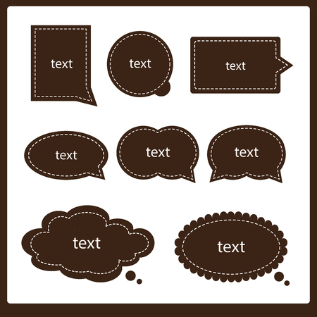 Speech bubble set.のイラスト素材