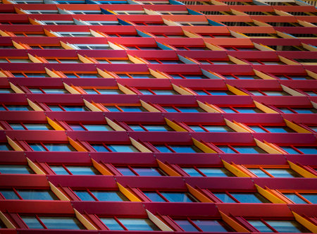 FaÃ§ade of a modern buildingの写真素材