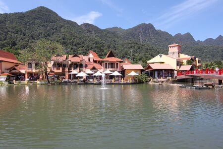 landscape of the island of Langkawi, Malaysiaの写真素材