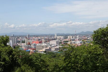 view from the mountain Pratamnak Pattaya, Thailandの写真素材