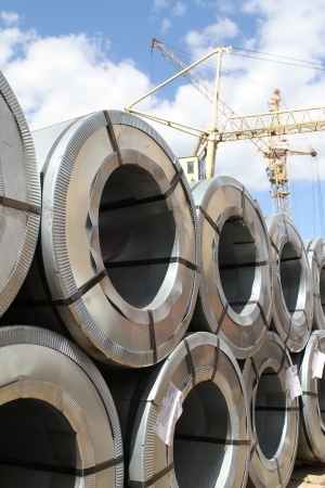 Rolled steel is a raw material for further processingのeditorial素材