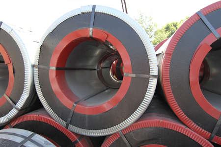 Rolled steel is a raw material for further processingのeditorial素材