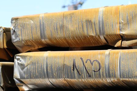 Metal sheet in the package, in stockのeditorial素材