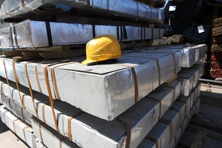 Metal sheet in the package, in stockのeditorial素材