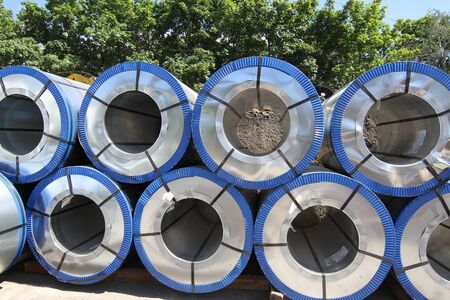 Rolled steel is a raw material for further processingのeditorial素材