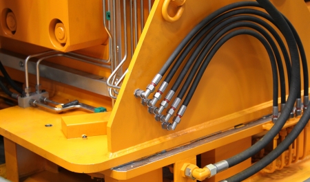 Element of the details of industrial metal cutting machinesの写真素材