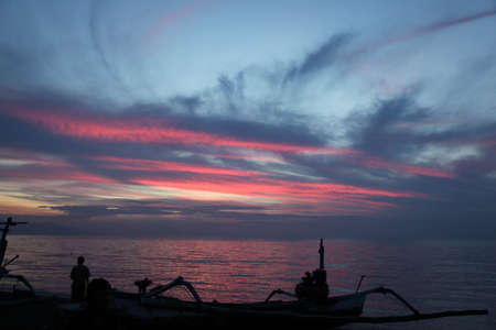Sunset in Bali, Indonesia, the equator, Southeast Asia