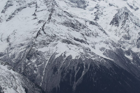 Scenic view of the mountains, ski resort Dombay, Caucasus, Russia