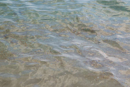 color of the water of the Gulf of Siam, Thailandの写真素材