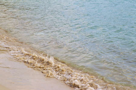 color of the water of the Gulf of Siam, Thailandの写真素材