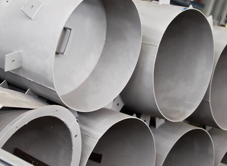 Steel structures of large diameter steel pipes