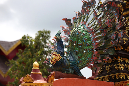 Sculpture, architecture and symbols of Buddhism, Thailand, South East Asiaの写真素材