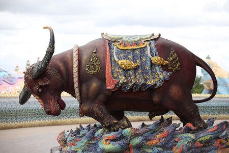 Sculptures of various animals in Thailand, Southeast Asiaの写真素材