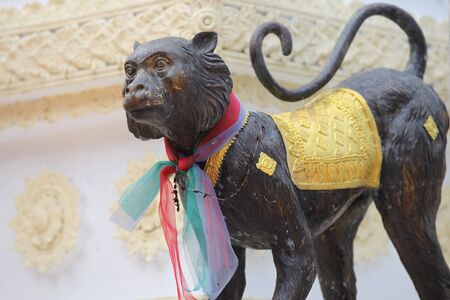 Sculptures of various animals in Thailand, Southeast Asiaの写真素材