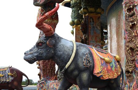 Sculptures of various animals in Thailand, Southeast Asiaの写真素材