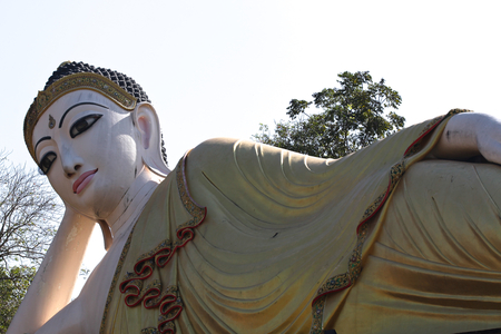 Sculpture, architecture and symbols of Buddhism, Thailand, South East Asiaの写真素材