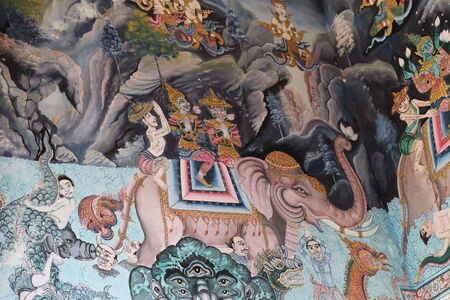 Sculpture, architecture and symbols of Buddhism, Thailand, South East Asiaのeditorial素材