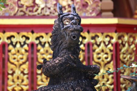 Sculpture, architecture and symbols of Buddhism, Thailand, South East Asiaの写真素材
