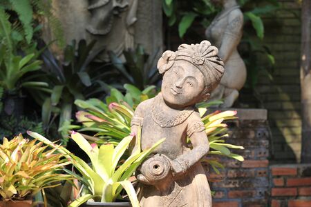 Sculpture, architecture and symbols of Buddhism, Thailand, South East Asiaの写真素材