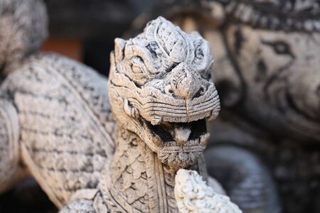 Sculpture, architecture and symbols of Buddhism, Thailand, South East Asiaの写真素材