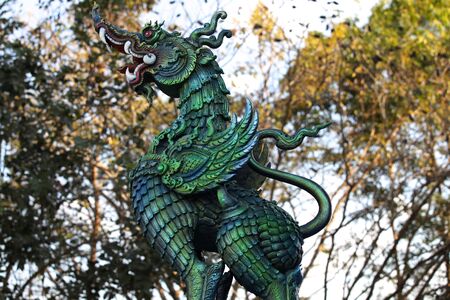 Sculpture, architecture and symbols of Buddhism, Thailand, South East Asiaの写真素材
