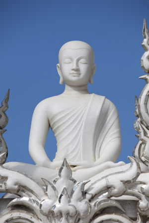 Sculpture, architecture and symbols of Buddhism, Thailand, South East Asiaの写真素材