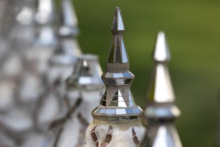 Sculpture, architecture and symbols of Buddhism, Thailand, South East Asiaの写真素材