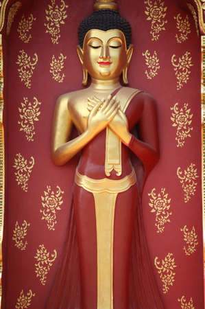 Sculpture, architecture and symbols of Buddhism, Thailand, South East Asiaの写真素材