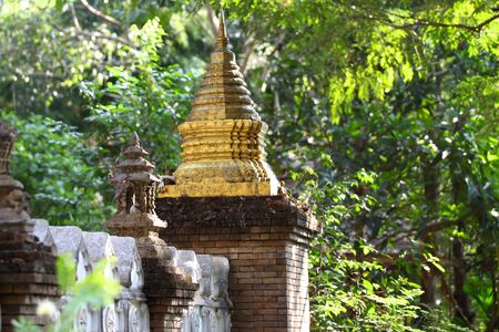 Sculpture, architecture and symbols of Buddhism, Thailand, South East Asiaの写真素材