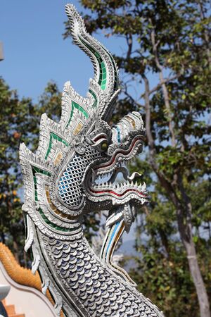 Sculpture, architecture and symbols of Buddhism, Thailand, South East Asiaの写真素材