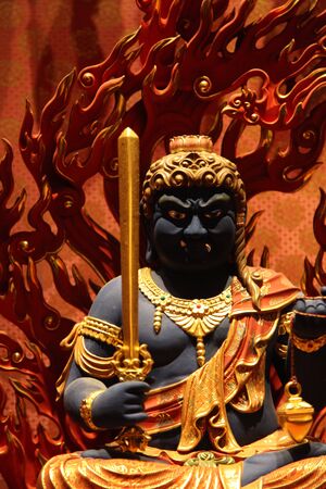 Sculpture, architecture and symbols of Hinduism and Buddhism, Singapore, Southeast Asiaのeditorial素材