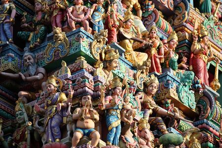 Sculpture, architecture and symbols of Hinduism and Buddhism, Singapore, Southeast Asia