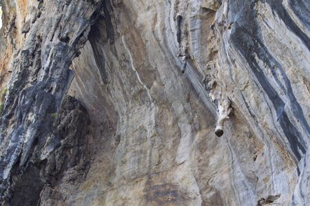 Details and forms of rocks on Railay peninsula, Krabi, Thailandの写真素材