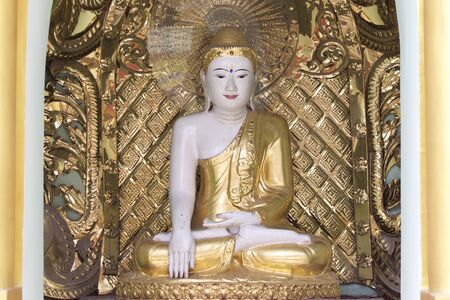 Buddhist temple complex Shwedagon is a historical symbol of Buddhism, Yangon, Myanmar