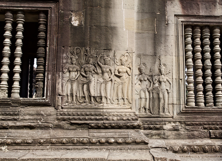 Architecture of ancient temple complex Angkor, Siem Reap, Cambodia