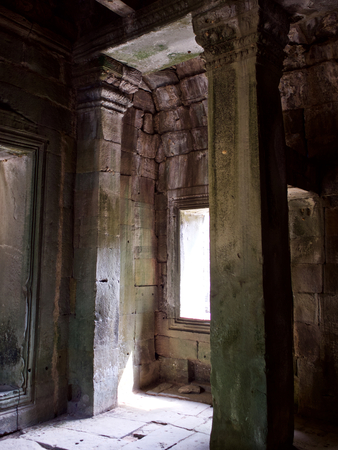 Architecture of ancient temple complex Angkor, Siem Reap, Cambodiaの写真素材