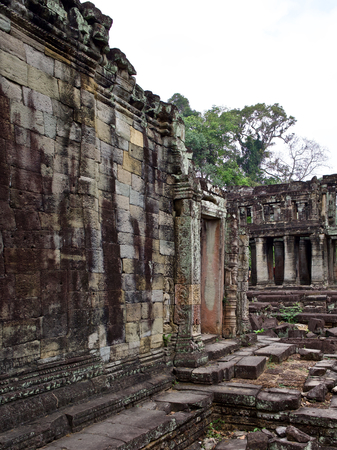 Architecture of ancient temple complex Angkor, Siem Reap, Cambodiaの写真素材