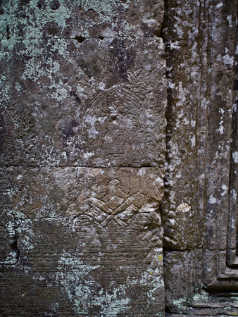 Architecture of ancient temple complex Angkor, Siem Reap, Cambodiaの写真素材
